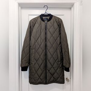 Oat + Fort long bomber coat